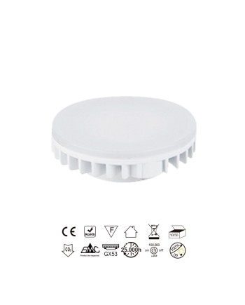 BOMBILLA LED GX53 9W 3000K  120º  730lm